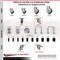 Service Caster 4 Inch 316SS Thermoplastic Rubber 12mm Threaded Stem Caster Lock Brake, 2PK SCC-SS316TSTTL20S414-TPRB-M1215-2-S2 - alternate 5